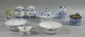 Nine Assorted Blue Onion Type Pattern Ceramic Tableware and Kitchenware