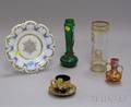Six Assorted Art Glass Items