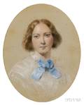British School 19th Century Miss Beaven Later Lady Colnaghi
