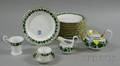 Seventeen Pieces of Meissen Grapevine Pattern Porcelain Tableware