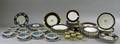 Lot of Assorted English and French Gilt Cobalt and Blue Banded Porcelain Tableware