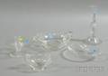 Five Steuben Colorless Glass Table Items
