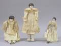 Three BlackHaired China Dolls