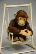 Steiff Jocko Brown Mohair Chimp on Swing