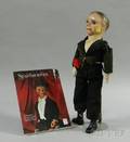 Painted Composition Charlie McCarthytype Ventriloquist Doll