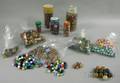 Collection of Clay and Machinemade Glass Marbles