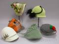 Six Vintage Hats and Caps