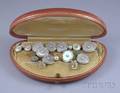 Gentlemans Boxed 14kt Gold and Motherofpearl Dress Set