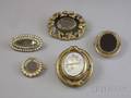 Five Victorian Mourning Brooches