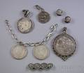 Small Group of Silver Coin Jewelry