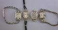 Four Ladys Diamond and Gemset Art Deco Wristwatches