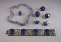 Group of Lapis and Blue Glass Jewelry