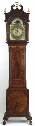 New Jersey Federal mahogany tall case clock ca 1790