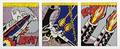 Roy Lichtenstein American 19231997 As I Opened Fire  A Triptych