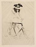 Jacques Villon French 18751963 Ren a bicyclette