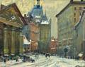 Arthur Clifton Goodwin American 18641929 Winter View Possibly Copley Square