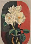 Ernest Fiene American 18941965 White Roses