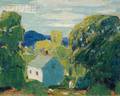 Carl William Peters American 18971980 Spring Landscape with House