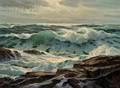 William Columbus Ehrig American 18921973 Crashing Surf
