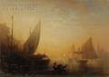 Karl Heilmayer German 18291908 View of Venice at Sundown