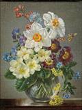 Cecil Kennedy British 19051997 Lot of Two Floral Still Lifes Spring