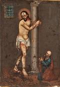 Spanish Colonial School 19th Century The Scourging of Christ
