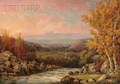 John White Allen Scott American 18151907 View from the top of Jackson Falls NH October Morning