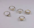 Five Gold and Diamond Rings