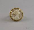 14kt Gold and Shell Cameo Ring