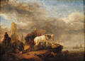 Manner of Jan Wouwerman Dutch 16291666 Loading Cargo