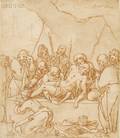 Manner of Martin de Vos Flemish 15321603 Entombment of Christ