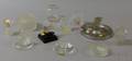Eleven Small Lalique and Assorted Colorless Art Glass Table Items