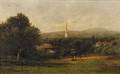 John Bunyan Bristol American 18261909 Landscape with Church