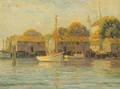 George Albert Thompson American 18681938 Connecticut Fishing Village