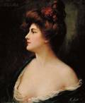 Angelo Asti French 18471903 Woman in Profile
