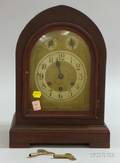 Mahogany QuarterChiming Mantel Clock by Gustav Becker