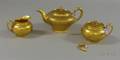 Three Pieces of Pickard Gilt Porcelain Teaware