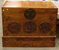 Asian Carved Camphorwood Storage Trunk