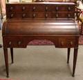 Neoclassical Mahogany Veneer Dropfront and Slidelid Writing Desk