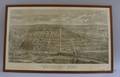 Framed Birdseye View Melbourne 1880 Print