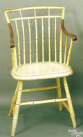 Philadelphia morticed arm birdcage windsor chair ca 1810