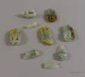 Nine Carved Jade Pendants and Other Items