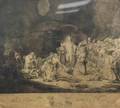 Unframed Reduced Copy of the Hundred Gilder Print After Rembrandt van Rijn Dutch 16061669