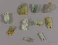Ten Carved Jade Pendants and Other Items