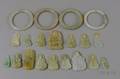 Twenty Carved Jade Pendants and Other Items