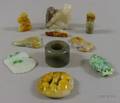 Ten Carved Jade Pendants and Other Items