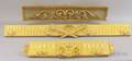 Three Continentalstyle and Asianstyle Carved Giltwood Window Valance Panels
