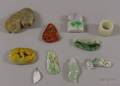 Ten Carved Jade Pendants and Other Items