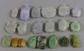 Nineteen Carved Jade Snuff Bottles