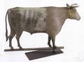 Howard cast iron and copper full bodied bull weathervane late 19th c